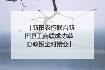 新田农行联合新田县工商联成功举办政银企对接会