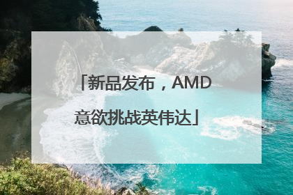 新品发布，AMD意欲挑战英伟达