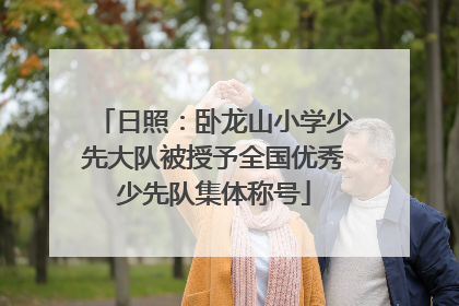 日照：卧龙山小学少先大队被授予全国优秀少先队集体称号
