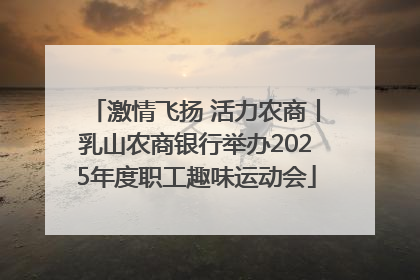 激情飞扬 活力农商丨乳山农商银行举办2025年度职工趣味运动会