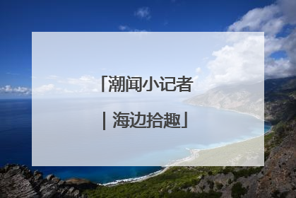 潮闻小记者｜海边拾趣