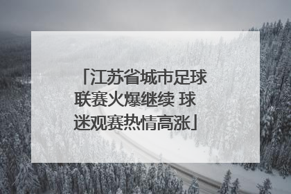 江苏省城市足球联赛火爆继续 球迷观赛热情高涨