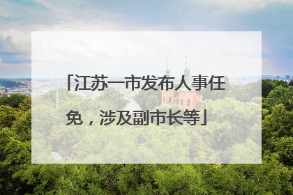 江苏一市发布人事任免，涉及副市长等