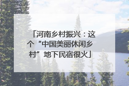 河南乡村振兴：这个“中国美丽休闲乡村”地下民宿很火