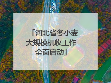 河北省冬小麦大规模机收工作全面启动