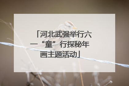 河北武强举行六一“童”行探秘年画主题活动