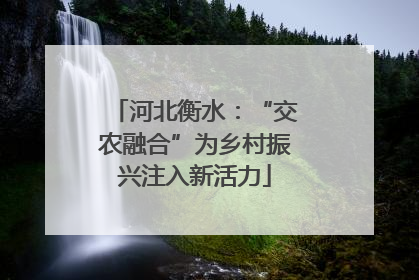 河北衡水：“交农融合”为乡村振兴注入新活力