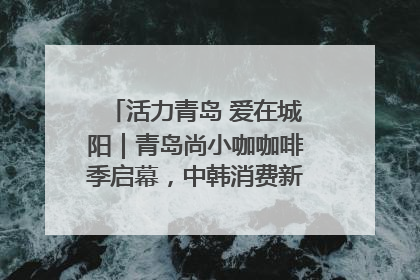 活力青岛 爱在城阳｜青岛尚小咖咖啡季启幕，中韩消费新场景点燃夏日热情