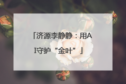 济源李静静：用AI守护“金叶”