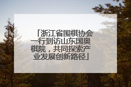 浙江省围棋协会一行到访山东国奥棋院，共同探索产业发展创新路径