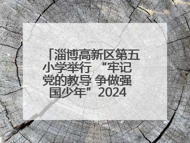 淄博高新区第五小学举行 “牢记党的教导 争做强国少年”2024级分批入队仪式