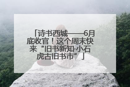 诗书西城——6月底收官！这个周末快来“旧书新知·小石虎古旧书市”