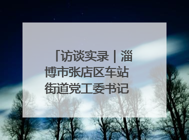 访谈实录｜淄博市张店区车站街道党工委书记王晓东专访