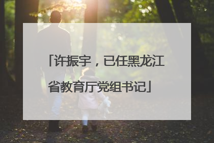 许振宇，已任黑龙江省教育厅党组书记