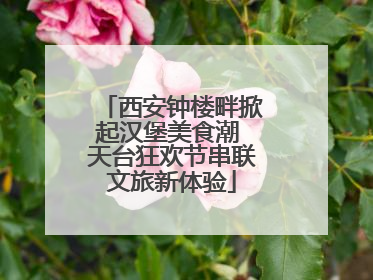 西安钟楼畔掀起汉堡美食潮 天台狂欢节串联文旅新体验
