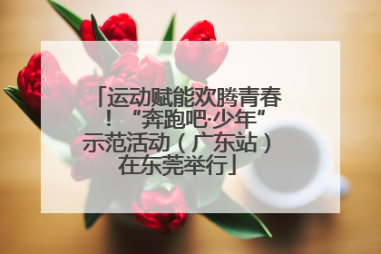 运动赋能欢腾青春！“奔跑吧·少年”示范活动（广东站）在东莞举行