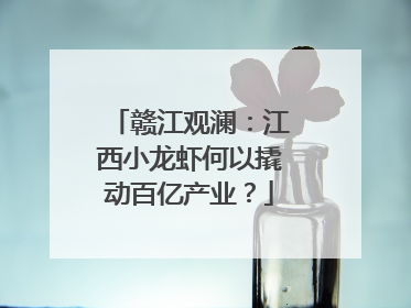 赣江观澜：江西小龙虾何以撬动百亿产业？