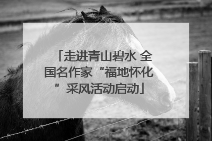 走进青山碧水 全国名作家“福地怀化”采风活动启动