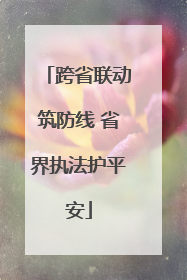 跨省联动筑防线 省界执法护平安