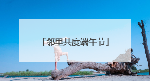 邻里共度端午节