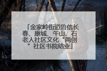 金家岭街道鲁信长春、康城、午山、石老人社区文化“两创”社区书院结业