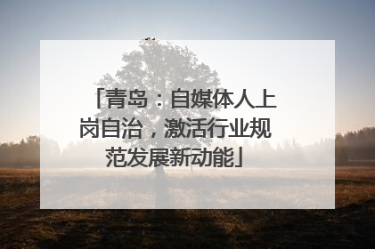 青岛：自媒体人上岗自治，激活行业规范发展新动能
