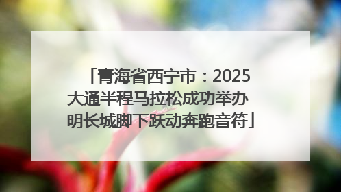 青海省西宁市：2025大通半程马拉松成功举办 明长城脚下跃动奔跑音符