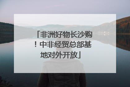非洲好物长沙购！中非经贸总部基地对外开放