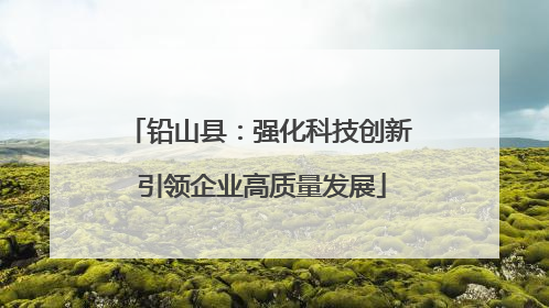 铅山县：强化科技创新 引领企业高质量发展