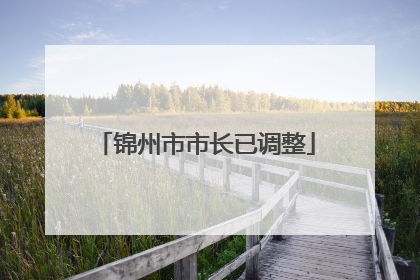锦州市市长已调整