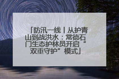 防汛一线丨从护青山到战洪水：常德石门生态护林员开启“双重守护”模式