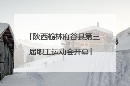 陕西榆林府谷县第三届职工运动会开幕
