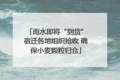 雨水即将“到货” 宿迁各地组织抢收 确保小麦颗粒归仓