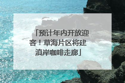 预计年内开放迎客！草海片区将建滇岸咖啡走廊