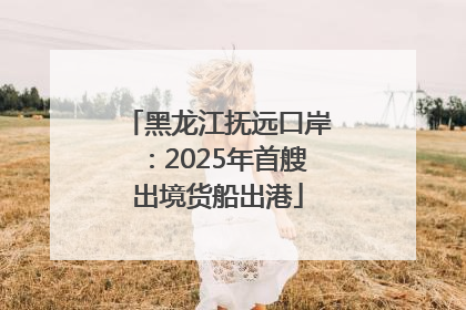 黑龙江抚远口岸:2025年首艘出境货船出港