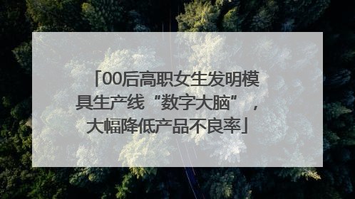 00后高职女生发明模具生产线“数字大脑”，大幅降低产品不良率