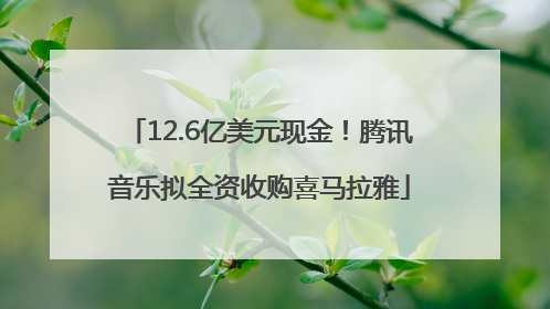 12.6亿美元现金！腾讯音乐拟全资收购喜马拉雅