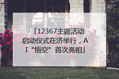 12367主题活动启动仪式在济举行，AI“悟空”首次亮相