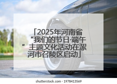 2025年河南省“我们的节日·端午”主题文化活动在漯河市召陵区启动