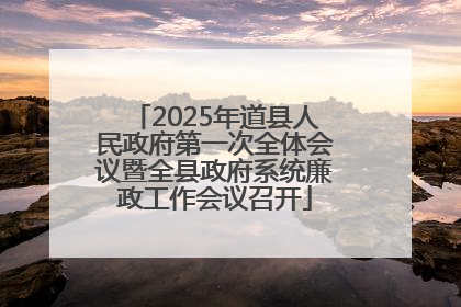 2025年道县人民政府第一次全体会议暨全县政府系统廉政工作会议召开