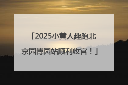 2025小黄人趣跑北京园博园站顺利收官！