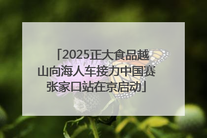 2025正大食品越山向海人车接力中国赛张家口站在京启动