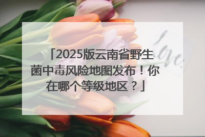 2025版云南省野生菌中毒风险地图发布！你在哪个等级地区？