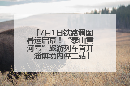 7月1日铁路调图暑运启幕！“泰山黄河号”旅游列车首开 淄博境内停三站