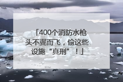 400个消防水枪头不翼而飞，偷这些设施“真刑”！