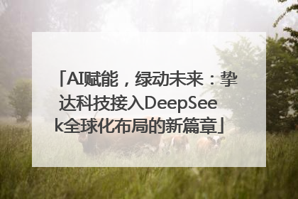 AI赋能，绿动未来：挚达科技接入DeepSeek全球化布局的新篇章